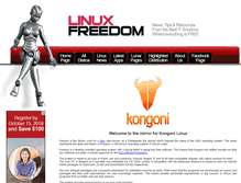 Tablet Screenshot of kongoni.linuxfreedom.com