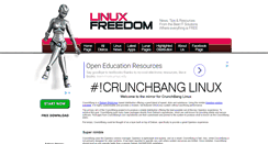 Desktop Screenshot of crunchbang.linuxfreedom.com