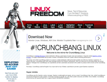 Tablet Screenshot of crunchbang.linuxfreedom.com