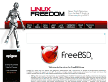 Tablet Screenshot of freebsd.linuxfreedom.com