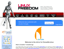 Tablet Screenshot of clonezilla.linuxfreedom.com
