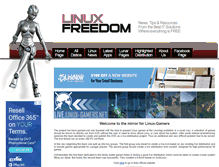 Tablet Screenshot of linux-gamers.linuxfreedom.com