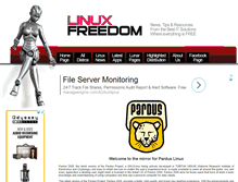 Tablet Screenshot of pardus.linuxfreedom.com