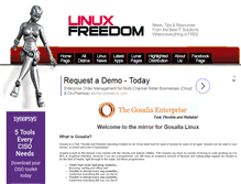 Tablet Screenshot of gosalia.linuxfreedom.com