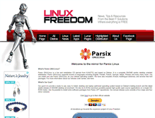 Tablet Screenshot of parsix.linuxfreedom.com