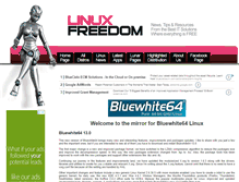 Tablet Screenshot of bluewhite64.linuxfreedom.com