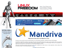 Tablet Screenshot of mandriva.linuxfreedom.com